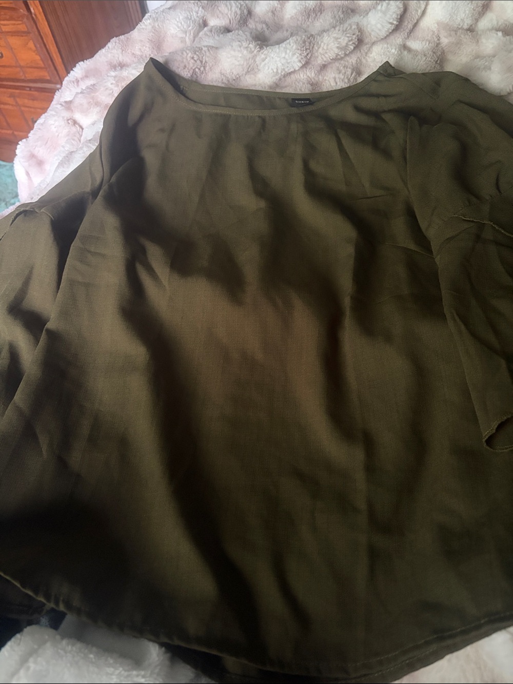 SHEIN Olive Green Women’s Blouse